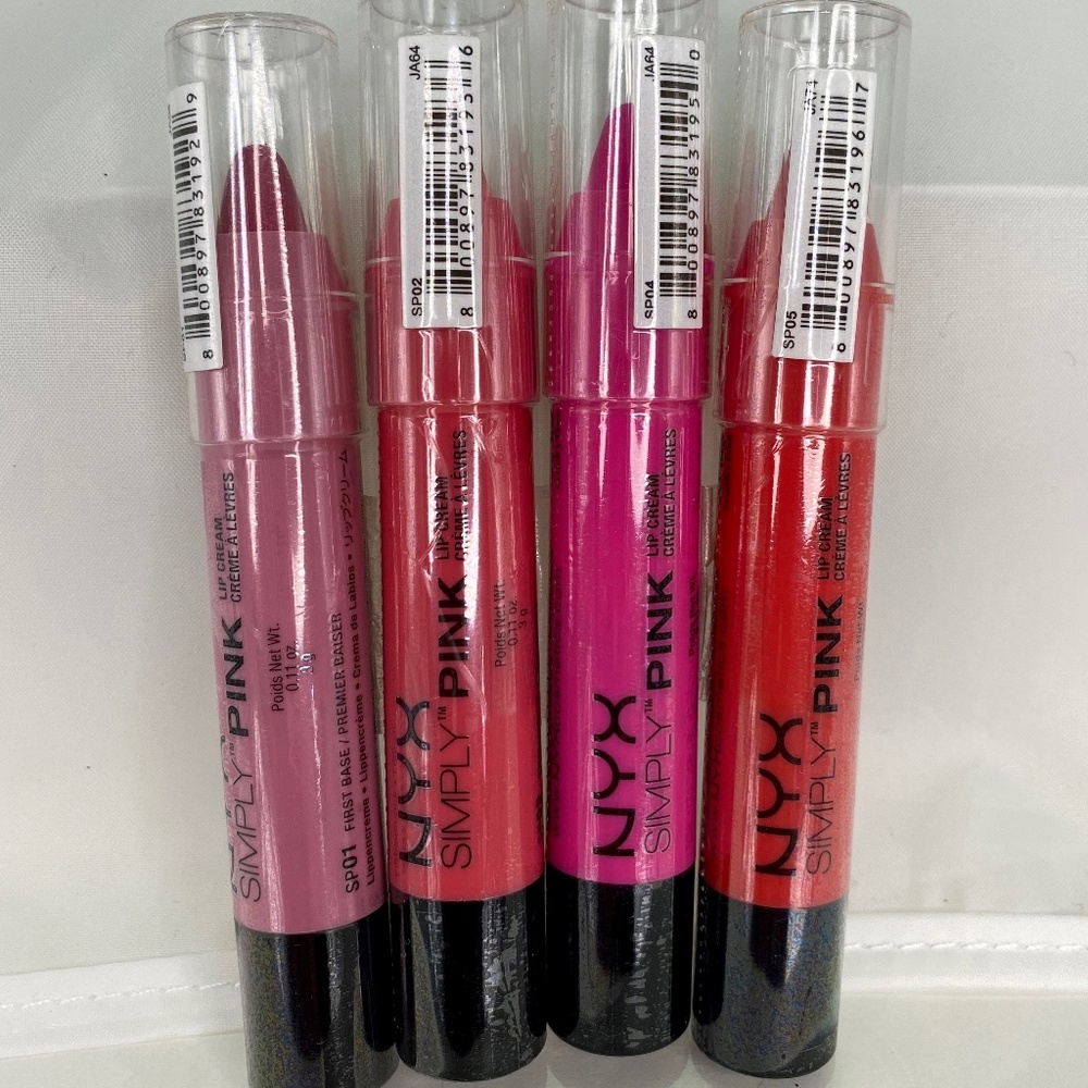 NYX Simply Pink Lip Cream Bundle
